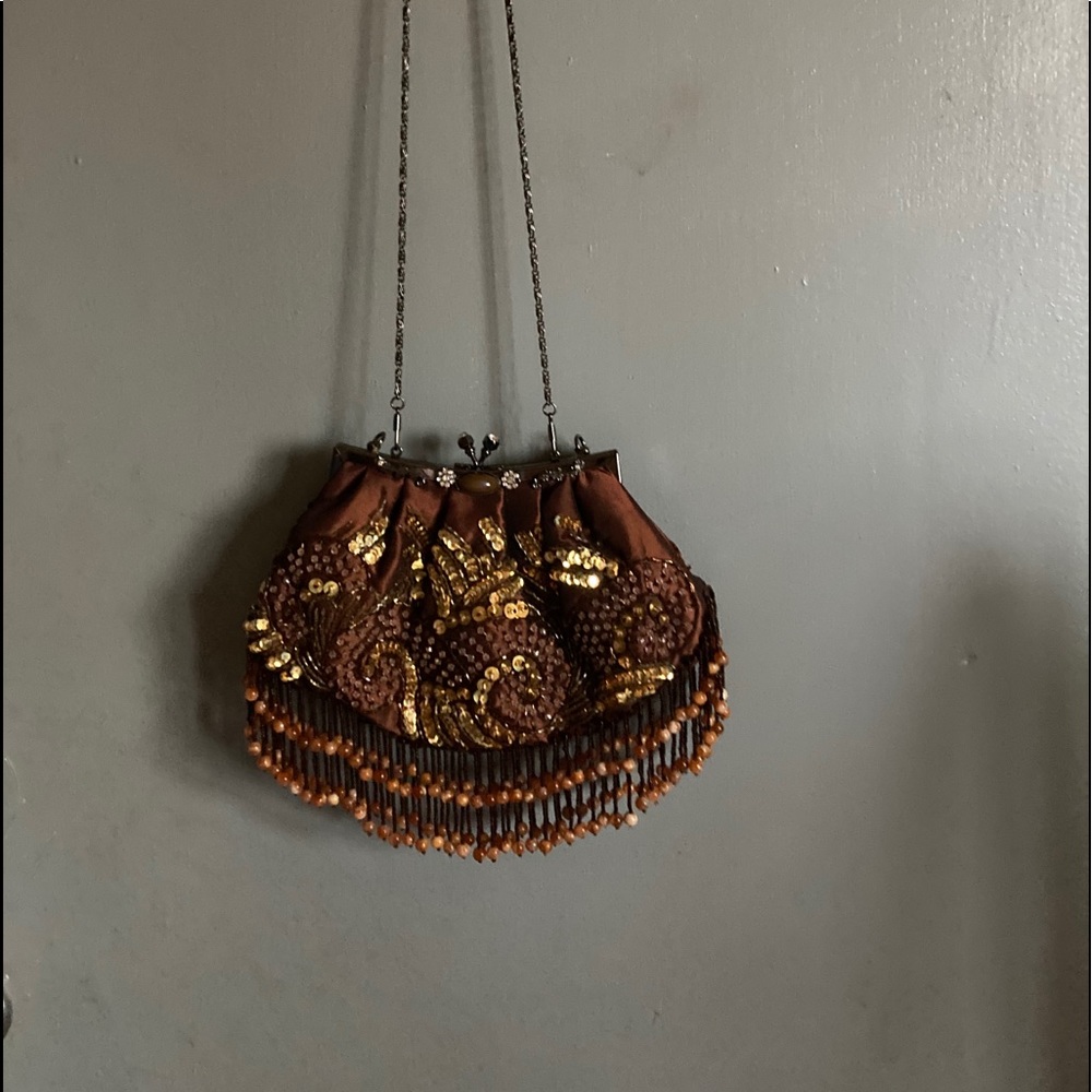 Copper Dress Beaded/Sequined Purse